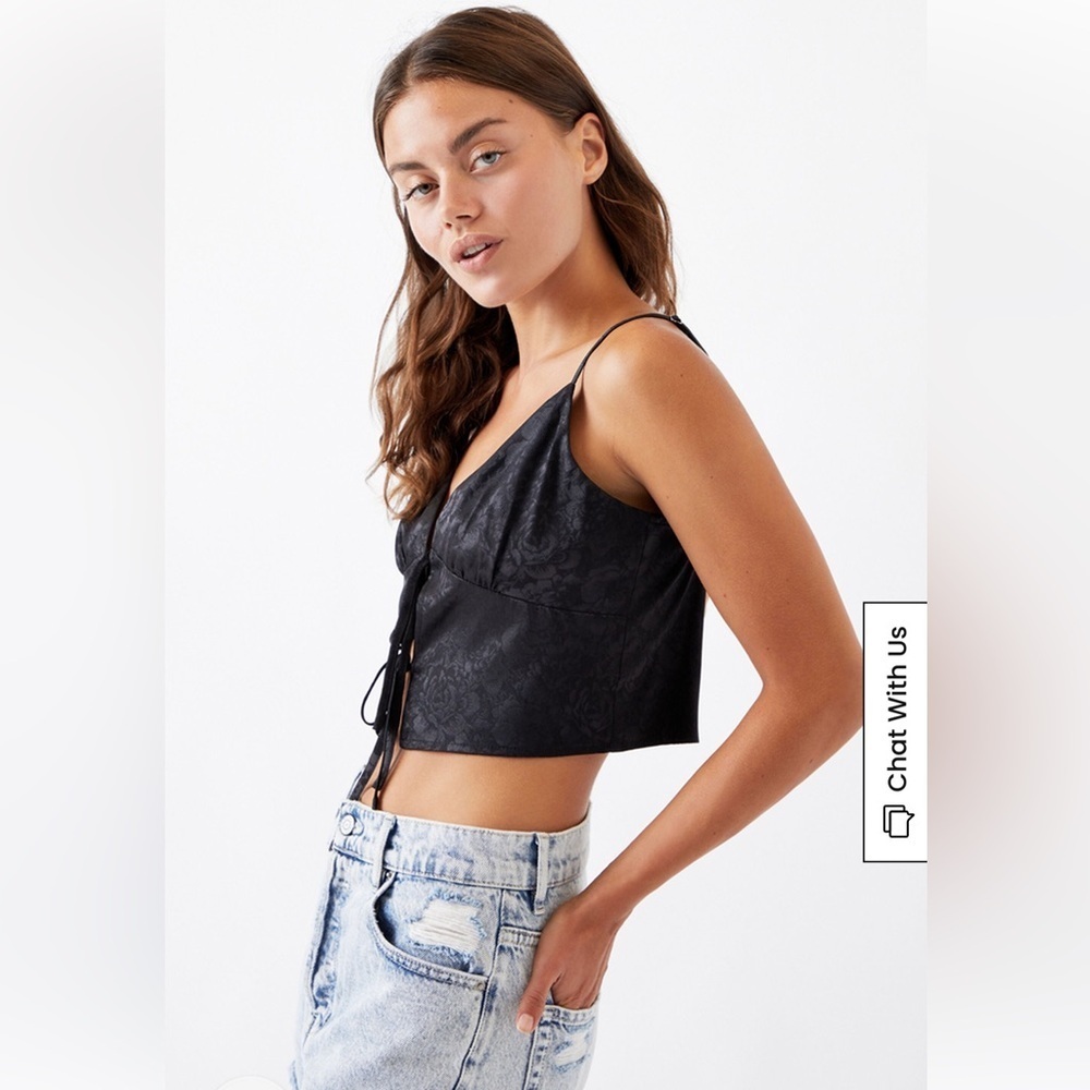 NWT PacSun LA Hearts Tie Front Cami Tank Top Size XS - Picture 2 of 8